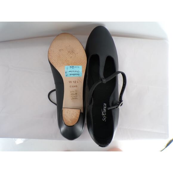 Dance Jazz Musical Shoes So Danca CH40 Black Adult Character T-Strap - Picture 6 of 7